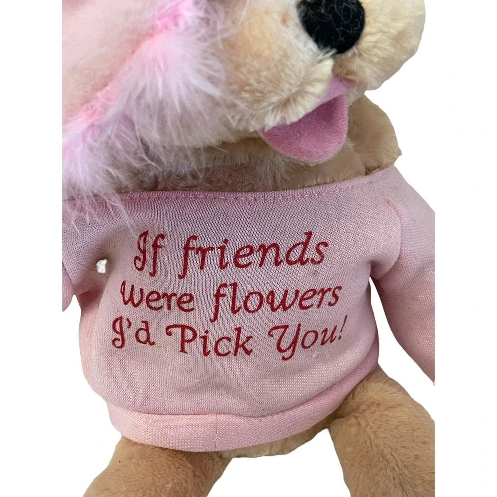 Unbranded Plush Teddy Bear Unisex Small Pink If Friends Were Flowers Friendship - Picture 3 of 6